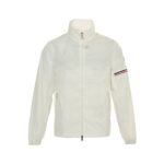 Moncler 25Fw Nylon Jacket with Sleeve Label and Zipper Pocket