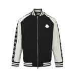 Moncler color-blocked embroidered logo webbing suit with zip-up jacket