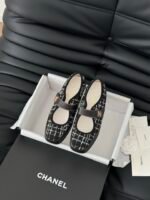 Chanel Tweed Mary Jane Ballerina Flats - Image 2