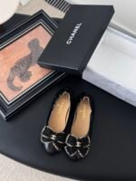 Chanel Bow CC Logo Ballerina Flats - Image 2