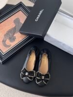 Chanel Bow CC Logo Ballerina Flats - Image 2
