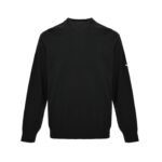 Balenciaga 25Fw Metal Nameplate Wool Crew Neck Sweater
