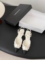 Chanel Pearl Slingback Flats - Image 2