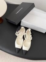 Chanel Pearl Camellia Flats - Image 2
