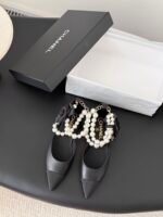 Chanel Pearl Camellia Flats - Image 2