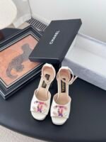 Chanel Block Heel Sandals - Image 2