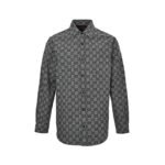 Gucci all-over jacquard plaid long-sleeved shirt