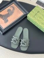 GUCCI Rubber Slide Sandals - Image 2