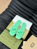 GUCCI Rubber Slide Sandals - Image 2