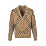 Burberry 24Fw Checkered Knit Cardigan Sweater