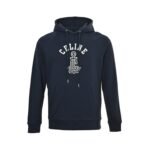 Celine 25Fw Embroidered Logo Hoodie