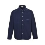 Dior25Fw Collaboration Embroidered Logo Canvas Shirt Jacket