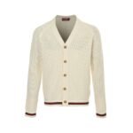 Gucci 24Fw Striped Chunky Knit Cardigan