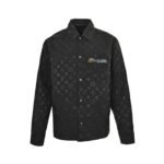 Louis Vuitton 25Fw Monogram Jacquard Shirt Jacket with Rhinestones