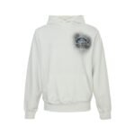 Louis Vuitton denim patch embroidered washed distressed hoodie