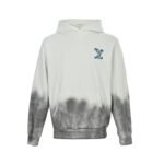 Louis Vuitton Cloud Denim Logo Applique Embroidered Washed Hoodie