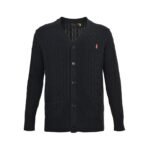Ralph Lauren 25Fw Embroidered Pony Logo Cable Knit Cardigan