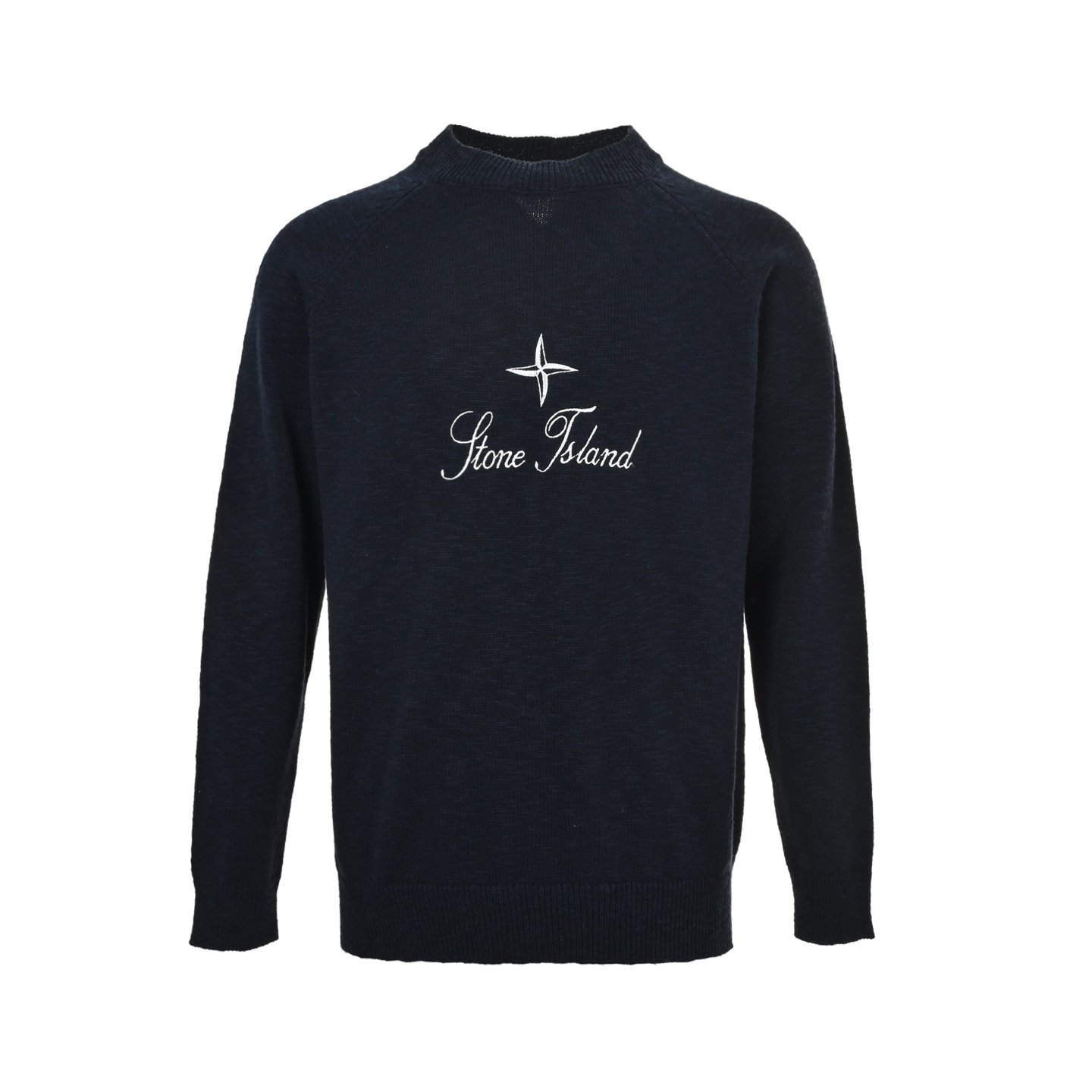 1 Stone Island Embroidered Logo Crew Neck Sweater - Image 1