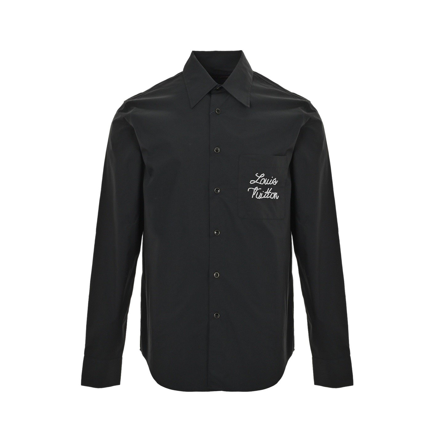 1 Louis Vuitton 25Fw Beaded Giannis Logo Shirt - Image 1