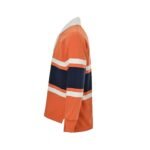 Loewe 25Fw Embroidered Logo Color Block Striped Polo Sweatshirt - Image 2