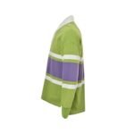 Loewe 25Fw Embroidered Logo Color Block Striped Polo Sweatshirt - Image 2