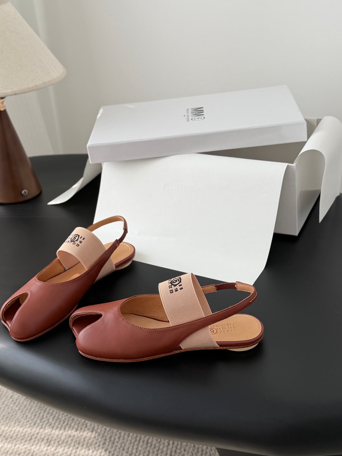 2 Maison Margiela peep-toe slingback sandals - Image 1
