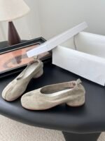 MM6 Maison Margiela Anatomic Block Heel Ballerinas