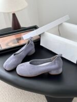 MM6 Maison Margiela Anatomic Block Heel Ballerinas