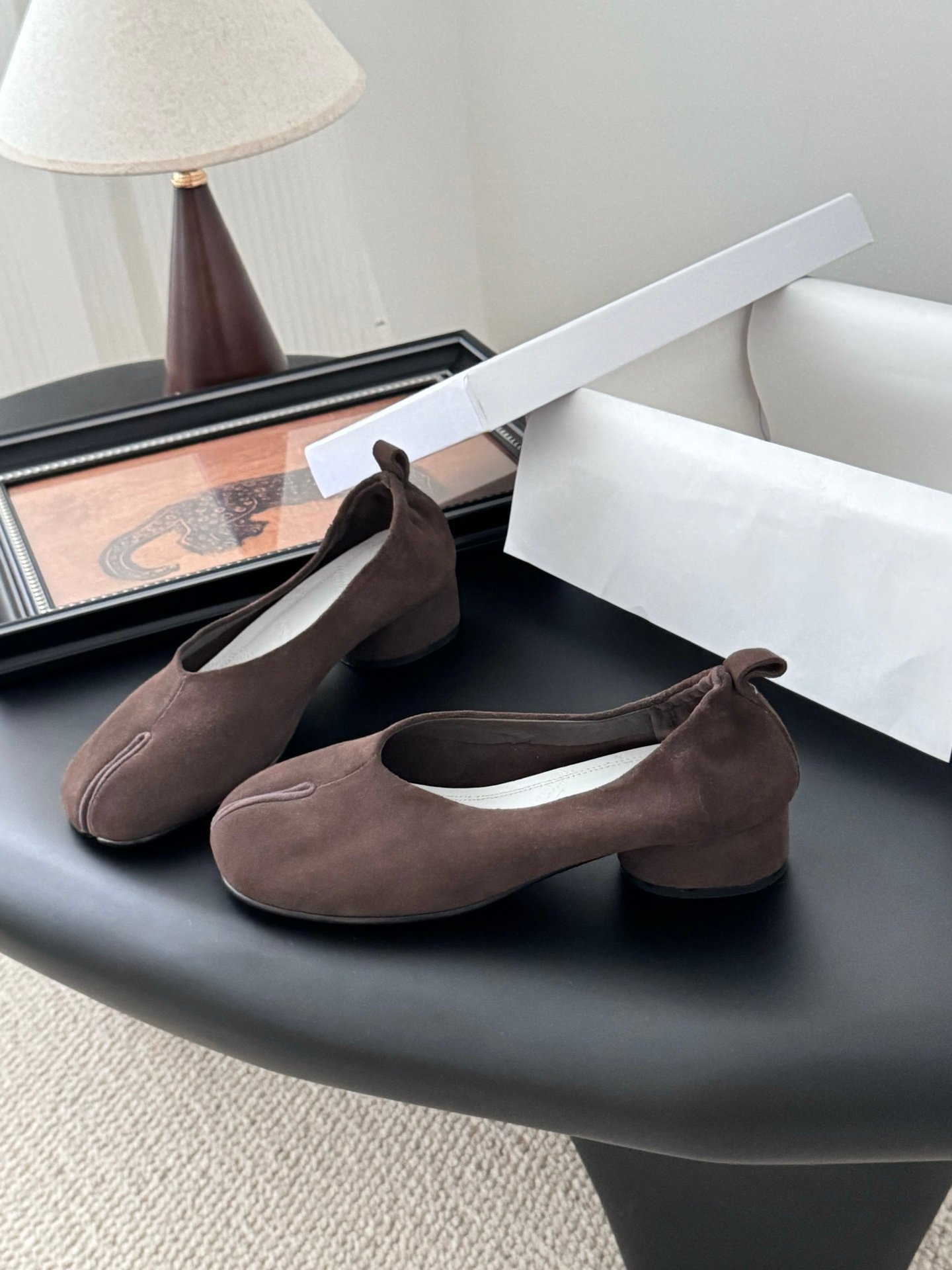 2 MM6 Maison Margiela Anatomic Block Heel Ballerinas - Image 1