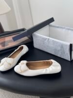 Chanel Bow CC Logo Ballerina Flats