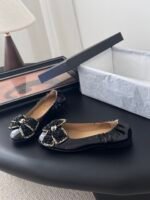 Chanel Bow CC Logo Ballerina Flats