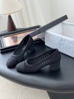 Chanel Raffia Ballet Flats
