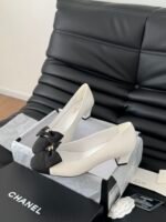 CHANEL Cap Toe Bow Pumps