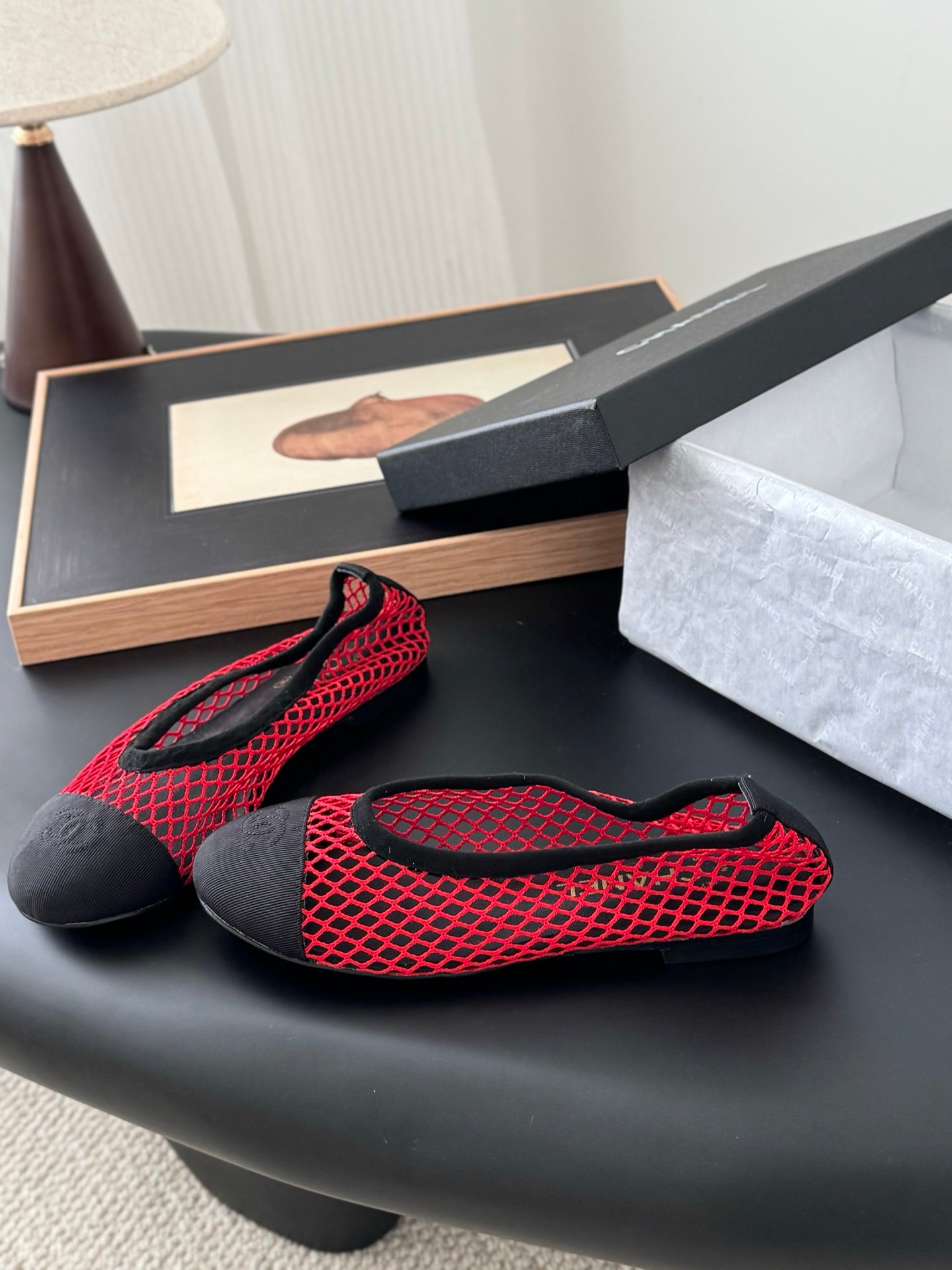 2 CHANEL Mesh Ballet Flats - Image 1
