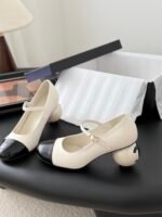 Chanel Pearl Heel Mary Janes