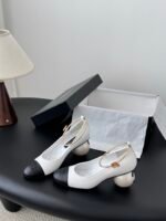 Chanel Pearl Heel Mary Janes