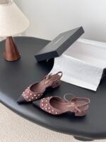 Chanel Pearl Slingback Flats