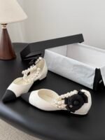 Chanel Pearl Camellia Flats