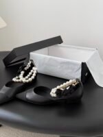 Chanel Pearl Camellia Flats