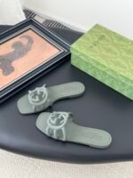 GUCCI Rubber Slide Sandals