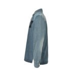 Ami Paris Woven Heart Embroidered Denim Shirt - Image 2