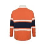 Loewe 25Fw Embroidered Logo Color Block Striped Polo Sweatshirt - Image 3