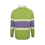 Loewe 25Fw Embroidered Logo Color Block Striped Polo Sweatshirt - Image 3