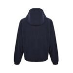 Prada fleece-trimmed drawstring hooded jacket (navy blue) - Image 3