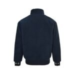 Louis Vuitton 24Fw Leather Lambswool Stand Collar Jacket - Image 3