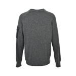 Moncler wool and cashmere sleeve pocket knit sweater - Image 2