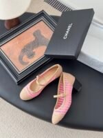 Chanel Raffia Mary Jane Block Heels - Image 6