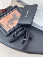 Chanel Raffia Mary Jane Block Heels - Image 6