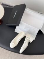 Chanel Raffia Mary Jane Block Heels - Image 6