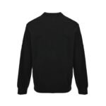 Balenciaga 25Fw Metal Nameplate Wool Crew Neck Sweater - Image 2
